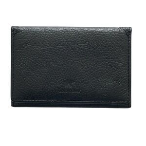 Golden Bear Black Leather Card Case